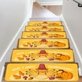 thumbnail image 4 of Skegnu Thanksgiving Decorations Thanksgiving Maple Leaf Stair Treads Indoor Duplex Solid Wood Stair Mats Household Dirty Resistants Treads Fall Decorations for Home on Clearance, 4 of 6