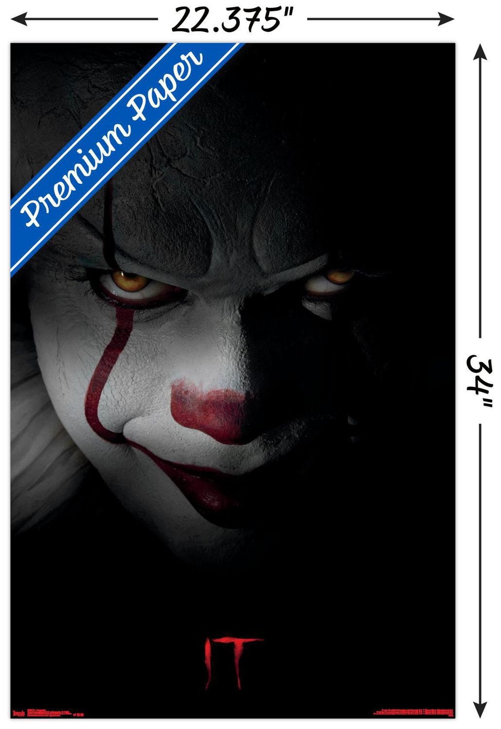 IT - Pennywise Wall Poster, 22.375" x 34"