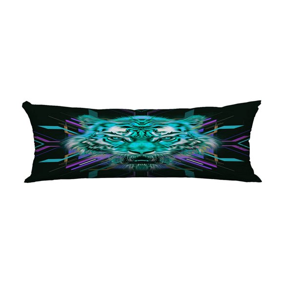 ECZJNT colorful tiger digital Pillow Cover Body Pillowcase Pillow Protector 20x60 Inch
