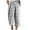 Grey, variant on Women's Capri Pants Thin Cotton Pj Bottoms Plaid Printed Cool Cozy Lounge Pants with Pocket (Yellow, XL)