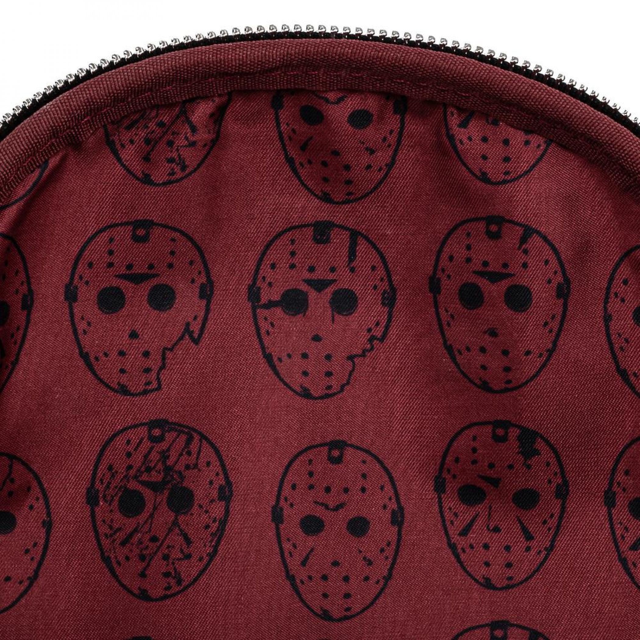 Friday The 13th Jason Mask 11 Mini Backpack With Pull Out Meat Cleaver  Coin Purse