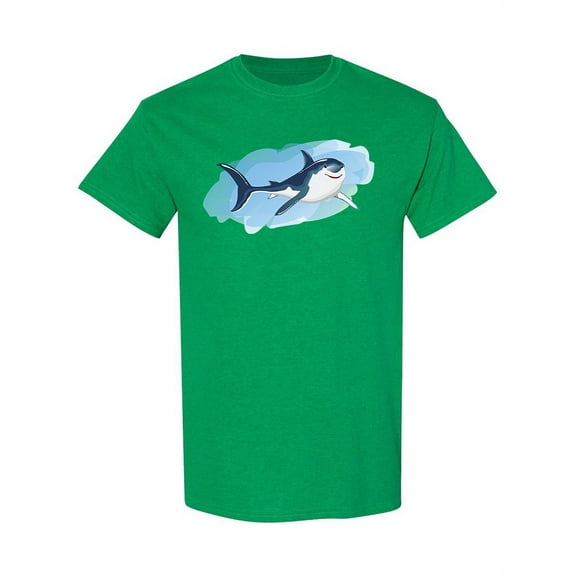 Watercolor Shark T-Shirt Men -Image by Shutterstock, Male Large