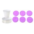 thumbnail image 4 of 1 Mold 6 Stamps Cake Mold Set, Hand-Pressure Flower Pattern Mold Round Cookie Pumpkin Pie Pastry Stamps Tools, 4 of 7
