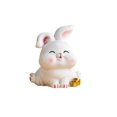 thumbnail image 1 of xinxixnxx Rabbit Statue Miniature Desktop Ornament Animal Sculpture for Bedroom Decor StyleD, 1 of 9