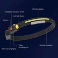 thumbnail image 2 of Linterna frontal recargable, paquete de 2, linterna frontal de haz ancho de 230 ° para adultos, linterna frontal LED con clips, equipo de camping, 6 modos, sensor de movimiento, linterna fro, 2 of 5