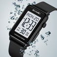 thumbnail image 6 of Luminous Digital Watch Waterproof Multifunction Wrist Watch Alarm Stopwatch Night Glow Easy Read Sports Watch Durable Outdoor Time Tool, for Running Hiking Travel Outdoor Use, 6 of 9