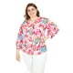 thumbnail image 1 of Blusa estampado floral Roman Fashion /Tallas Extras, 1899 (Rosa /Flores) rosa 40, 1 of 5