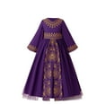 thumbnail image 2 of Cowsor Muslim Girls' Embroidered Princess Dress – Long Sleeve, with Bag (4-8Y), 2 of 7