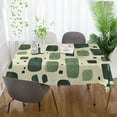 thumbnail image 5 of Yayeee Tablecloths for Rectangular Tables 54 x 54 inch Party Table Cover, Green Geometric, 5 of 6