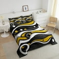 thumbnail image 4 of Erosebridal Abstract Stripes Comforter Sets Queen Size,Geometric Circle Bedding Queen Comforter Set,Breathable Reversible Bedding Sets Queen with Comforter,Lines Decor,3 Pieces, 4 of 8