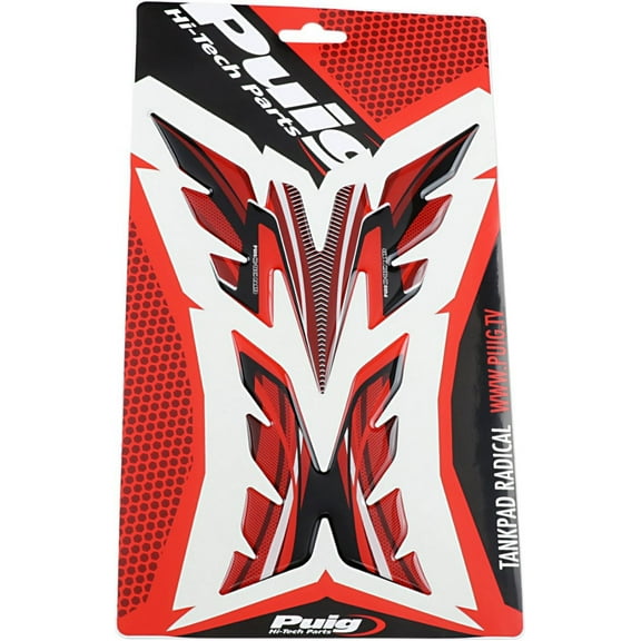 Puig Hi-Tech Parts 6292R Radikal Tank Pad - Red