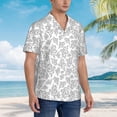 thumbnail image 6 of Uemuo Snake Printed Regular Fit Short Sleeve Casual Hawaiian Shirt for Men,Aloha shirt,Tropical shirt,Floral print shirt,Vacation Beach shirt-X-Large, 6 of 9