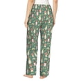 thumbnail image 3 of Picia Mushrooms Gnome Womens Soft Woven Cotton Elastic Waistband Sleep Pajama Pant Lounge Sleep Pant With Pockets And Drawstring-Medium, 3 of 9