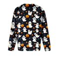 thumbnail image 6 of Halloween Tops for Women Pumpkin Graphic Crew Neck Long Sleeve Fashion Funny Party Pullover Top Multicolor 02 XXL, 6 of 6