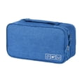 thumbnail image 2 of Bolsa de almacenamiento de ropa interior, embalaje de artículos de tocador, cubo, estuche para sujetador, ahorro de espacio, organizadores de viaje, azul, 2 of 8