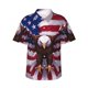 thumbnail image 1 of Balery USA Eagle with Spread Wings Camisas hawaianas de manga corta para hombre, camisas playeras de corte holgado, camisas de vacaciones con botones,Large, 1 of 7