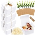 thumbnail image 1 of Juego de cajas de regalo Critiin, 8 unidades, papel blanco, 20 x 20 x 10 cm, 1 of 7