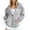 White, variant on QUINDOS Zip up Womens Hoodies with Zippers Zipper Jacket Plus Size Womens Sweatshirts and Hoodies Casual Crew Neck Long Sleeve Plain Pullover Tops