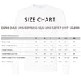 thumbnail image 6 of Crown Craze® Unisex Long Sleeve T-Shirt, 50/50 Cotton/Polyester Classic Fit Plain Crew Neck Tee (Maroon, 2XL), 6 of 8