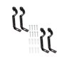 thumbnail image 1 of 4Pcs Adjustable Curtain Brackets Curtain Rod Holder Wall-Mounted Metal Single Rod Bracket Drapery Rod Stand Easy to Use, 1 of 4