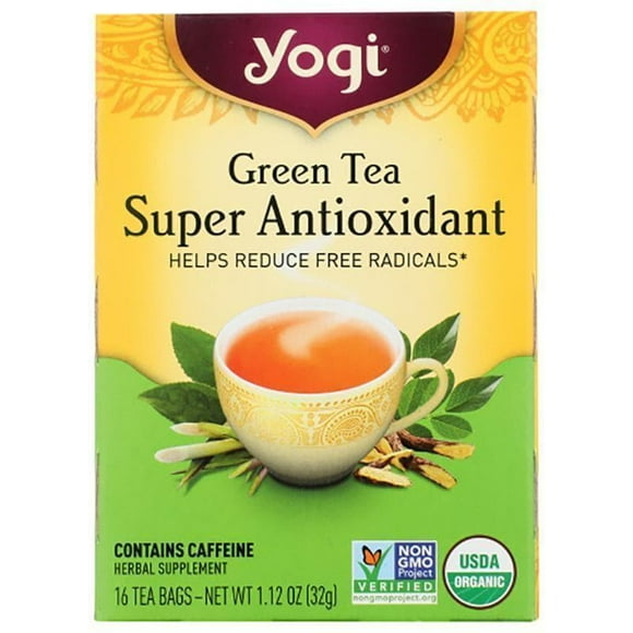 Yogi Tea - Green Tea Super Antioxidant, 16 Bags, 1.1 oz