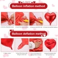 thumbnail image 6 of Romc Party Decoion Set, Red Love Balloons, Fake Rose Petals, Heart Hanging Decor, Perfect for Valentine’s Day, Wedding, Anniversary, Proposal, Romc Date Nights, red, 6 of 6