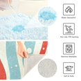 thumbnail image 3 of Yayeee Bath Rug for Bathroom Floor Non Slip Rectangle Fluffy Soft Absorbent Mat, 16"x24", Light Blue Pattern, 3 of 7