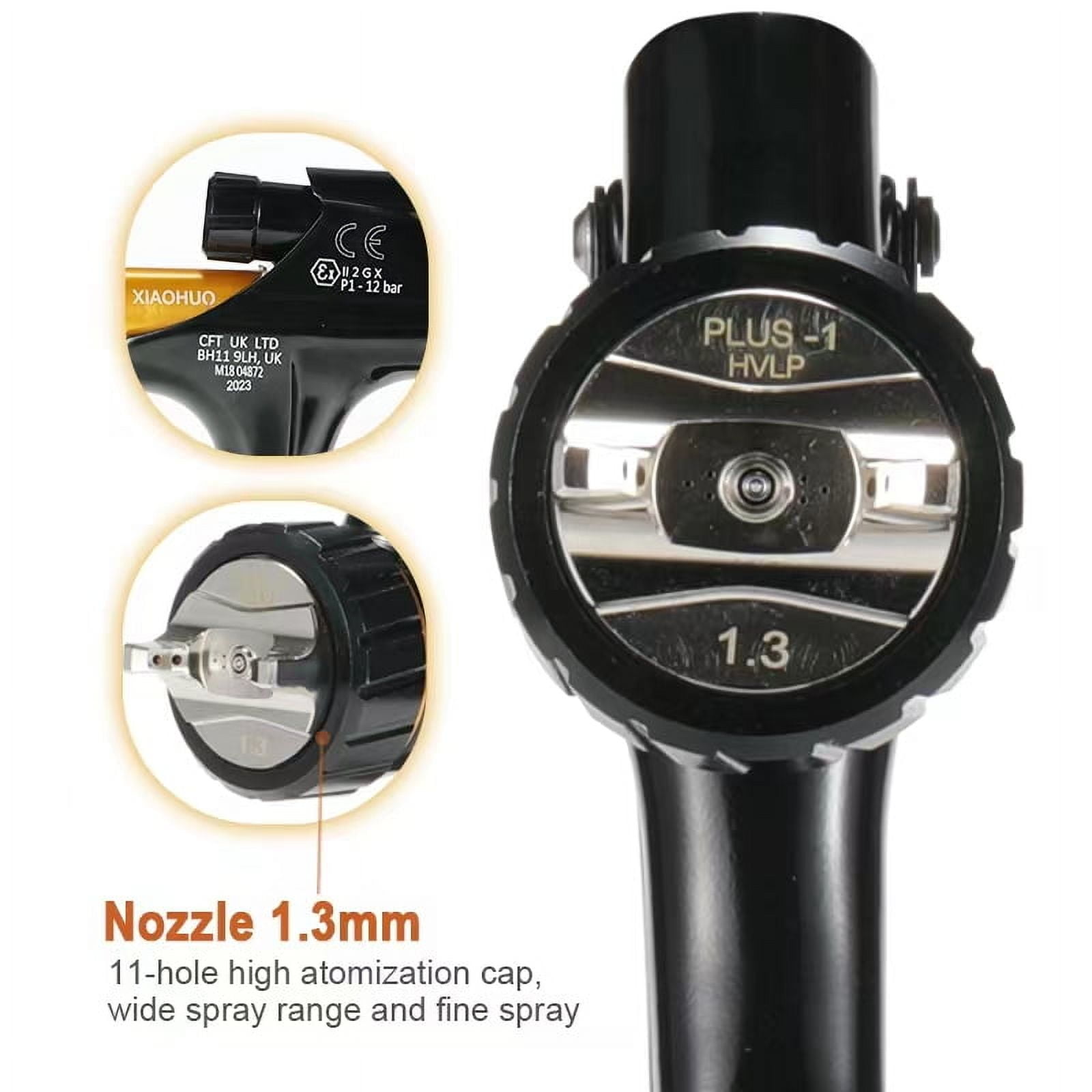 Replacement DeVilbiss DV1-C-000-13-B1+ 1.3mm 600 Ml Spray Gun