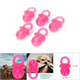 thumbnail image 4 of 5 pcs Pet Dogs Teether Teething Sounding TPR Pacifier Shaped Toy Dog Dummy Puppy Set Pacifier Shaped Pet Interactive Chew Toy[Red], 4 of 9