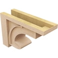 thumbnail image 5 of 6"W x 18"D x 12"H Classic Alma Rough Cedar Woodgrain TimberThane Corbel, Primed Tan, 5 of 6