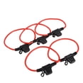 thumbnail image 1 of 5pcs Car Inline Blade Fuse Holder Waterproof Splash Proof Small Size 12V 30A, 1 of 11