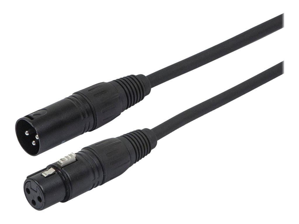 Monoprice AES/EBU Cable - 1.5 Meter - Black | 22AWG Twisted Conductors With Copper Braid And Aluminum Foil Shielding