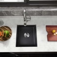 thumbnail image 2 of Quartz 13.77" L X 17.71" W Undermount Bar Sink With Basket Strainer, 2 of 4
