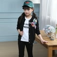 thumbnail image 1 of Kids Clothes Set Woodpecker Printed Long Sleeve Jacket & Pants for Girls, 1 of 6