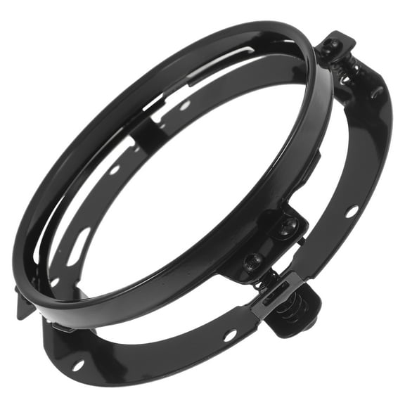 Durable Headlight Bracket for 7 inch Round Motorcycle Lights Stable and Reliable Black stainless