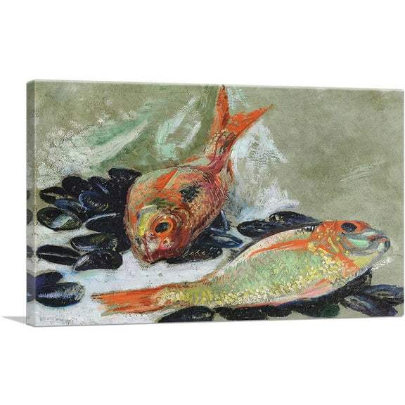 ARTCANVAS Dorades et Moules 1908 Canvas Art Print by Maurice Denis - Size: 26" x 18" (0.75" Deep)