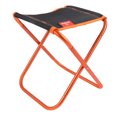 thumbnail image 1 of silla plegable portátil asiento silla al aire libre taburete pesca camping naranja SM SunniMix Camping plegable silla, 1 of 8