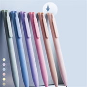 LKXGBMY 6Pcs Colored Gel Pens, Pastel Ink Colors, Retractable Quick Dry Ink Pen Fine Point 0.5mm Smooth Writing for Journaling Notetaking Drawing Stationery