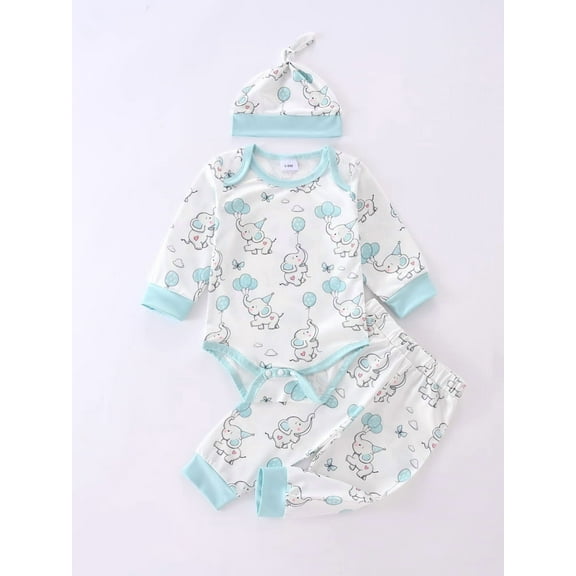 Baby Boy Milk Silk Onesies 3-Piece Set