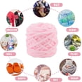 thumbnail image 5 of Knitting Wool Yarn 4 x 100g Multi-Colored Knitting Yarn for Crochet, Soft Chunky Yarn, Light pink, 5 of 5