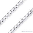 thumbnail image 2 of 1.8mm Diamond-Cut Round-Box Chain Necklace in .925 Sterling Silver w/ 14k Yellow Gold, 2 of 2