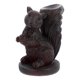 thumbnail image 2 of Decorative Crystal Balls Holder Squirrel Shape Tea Room Decor Dark Brown 1Set, 2 of 3