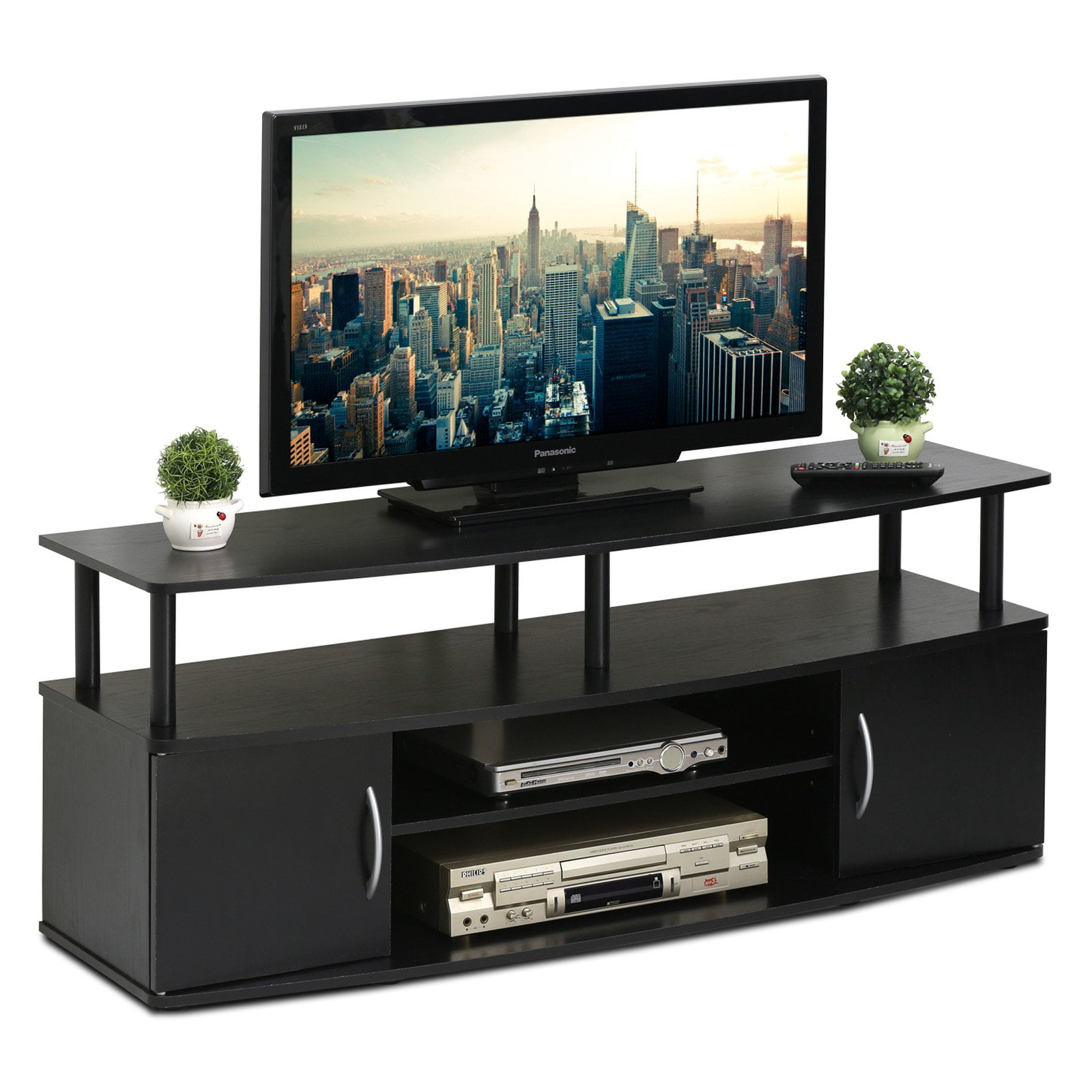 Furinno Jaya Large Entertainment Center Hold Up To 50 Tv 15113bkw Furinno Jaya Large Entertainment Center Hold Up To 50 Tv 15113bkw Com