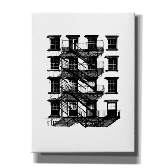 Epic Graffiti 'NYC in Pure BandW IX' by Jeff Pica, Canvas Wall Art, 12"x16"