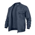 thumbnail image 4 of Men's Standard Full-Zip Midweight Sweatshirt with Pockets Fall Winter Spring Jacket, 4 of 7