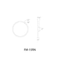 thumbnail image 4 of FM-15RN-930-BK WAC Limited Round - 28W 1 LED Flush Mount In Functional Style-0.6 Inches Tall and 15 Inches Wide-Black Finish-3000 Color Temperature, 4 of 5