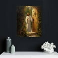 thumbnail image 4 of Nawypu Jesus Christ Knocking At The Door Canvas Poster Modern Aesthetic Picture Wall Art Home Office Decoration Painting Holiday Gift Framed, 4 of 4