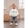 thumbnail image 2 of Mommy and Me Matching Outfits Mama and Mini Long Sleeve Crewneck Sweater Pullover Tops, 2 of 7