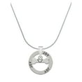 thumbnail image 1 of Delight Jewelry Silvertone Dog Bone with Heart Joy Ring Charm Necklace, 18", 1 of 4