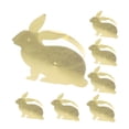 thumbnail image 5 of ETHZZLE 6Pcs Golden Zinc Alloy Napkin Rings Easter Bunny Shaped Decorative Napkin Holders, 5 of 8